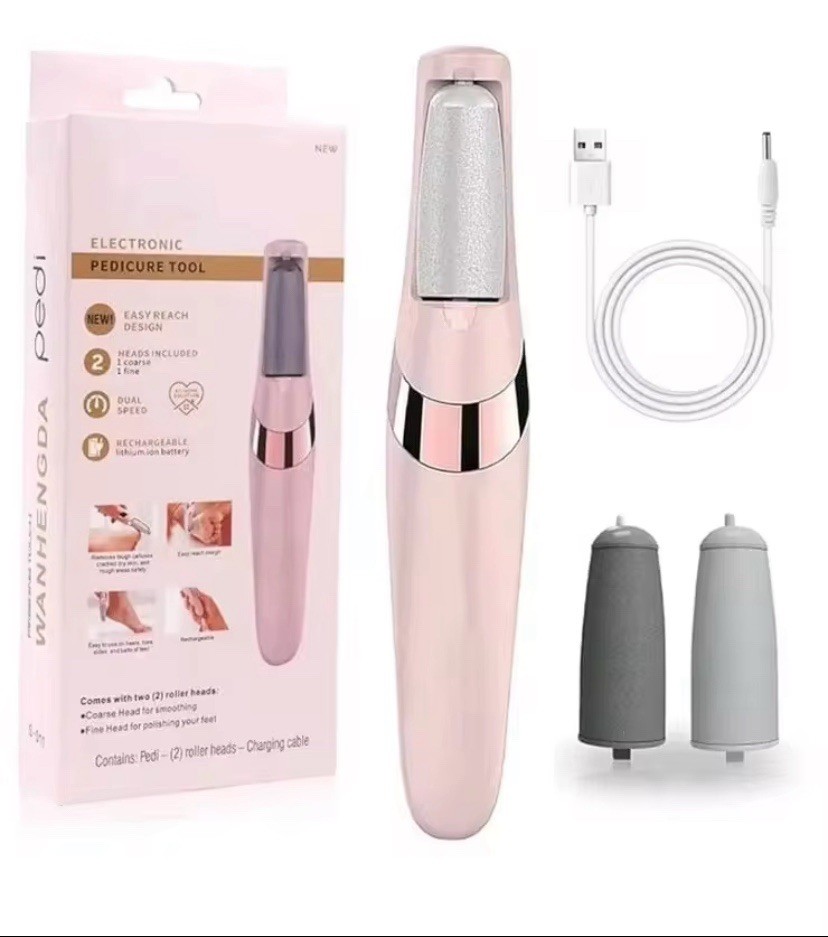 “Electric Callus Remover Rechargeable Foot File Pedicure Tool Dual Speed”