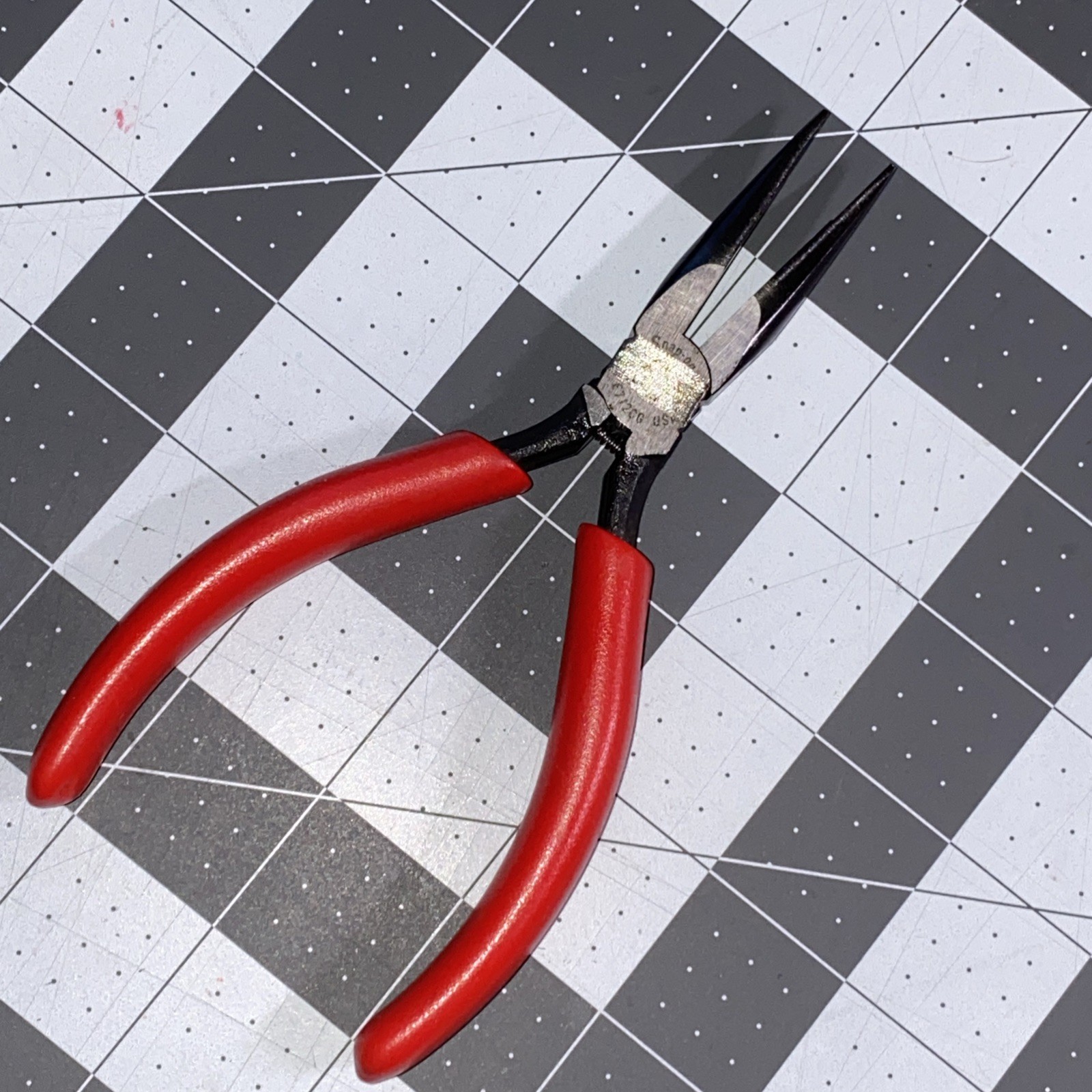 Snap-On Tools E712CG-E712ACG 6” Precision Electronic Needle Nose Pliers USA NICE