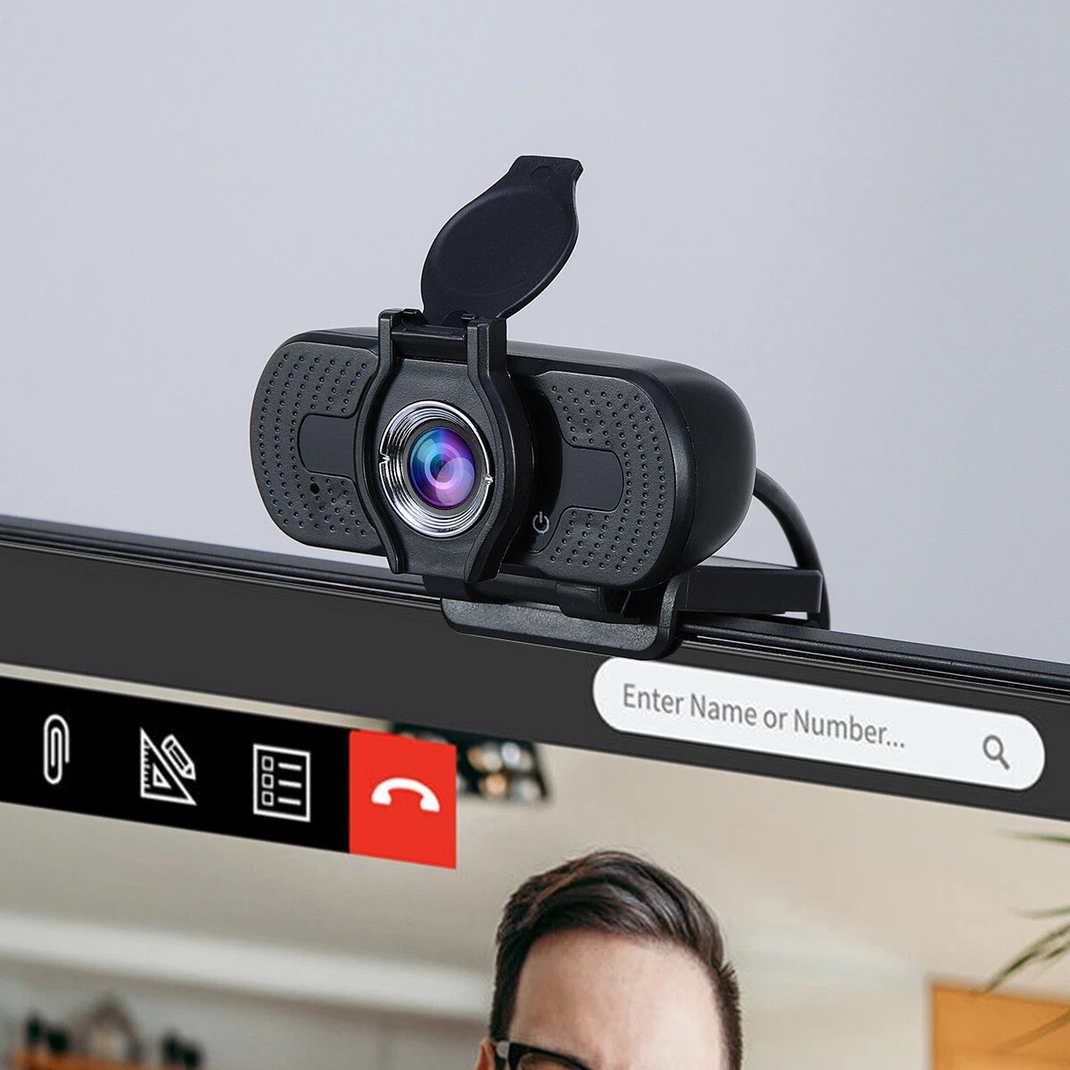 1080P USB 2.0 Webcam for PC Desktop & Laptop Web Camera with Microphone Full HD