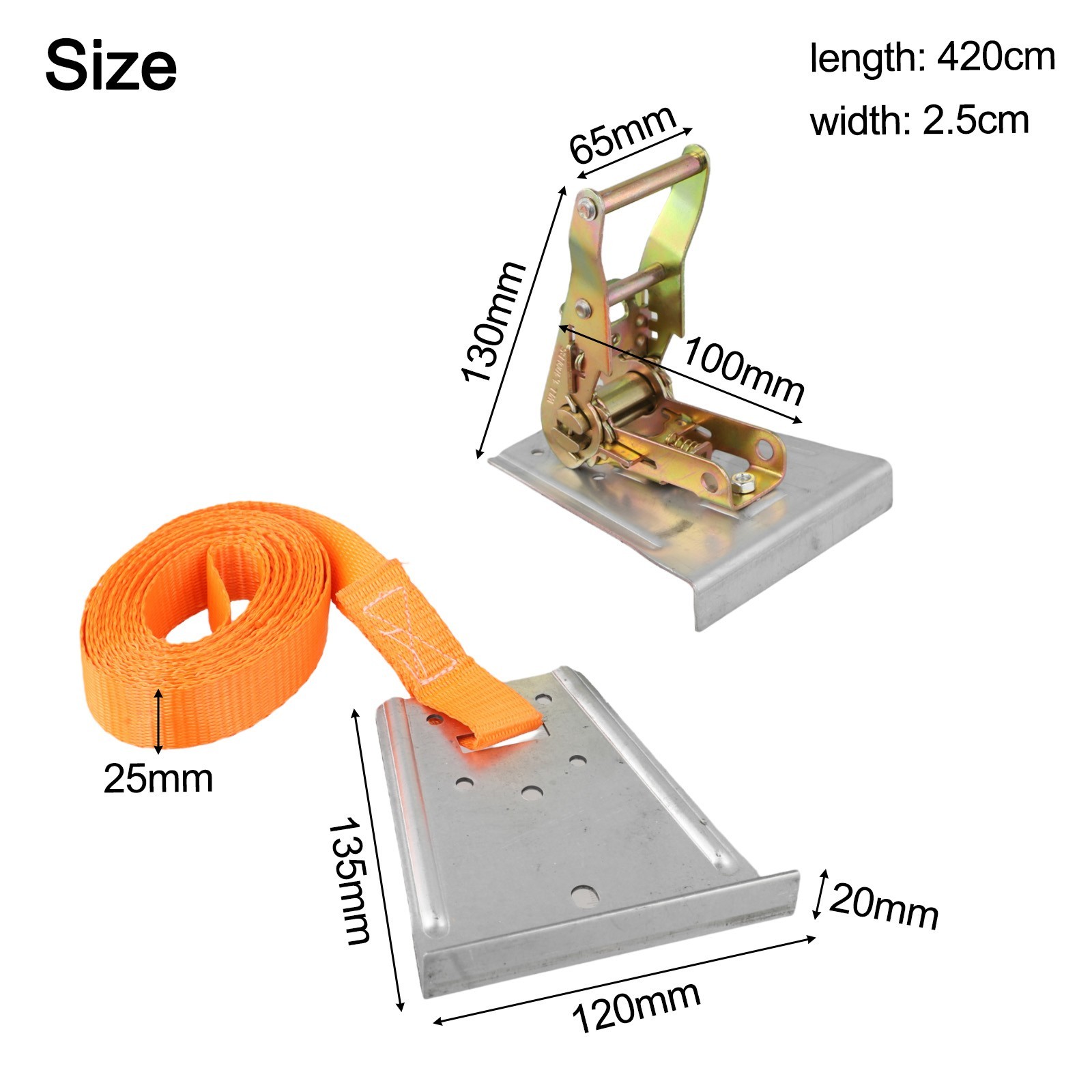 Seamless Countertop Joint Tensioner with Polypropylene Ribbon and Steel Plate