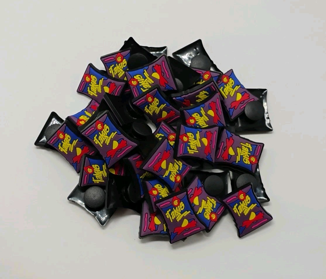 Reseller Lot Of 20 BRAND NEW Takis Rolled Tortilla Chips Charms For Crocs