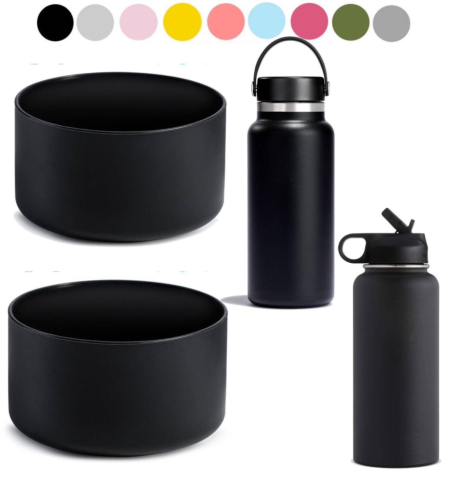 2Pack Silicone Boot for Hydro Flask 32-40oz water bottle USA SELLER FAST SHIPPIN