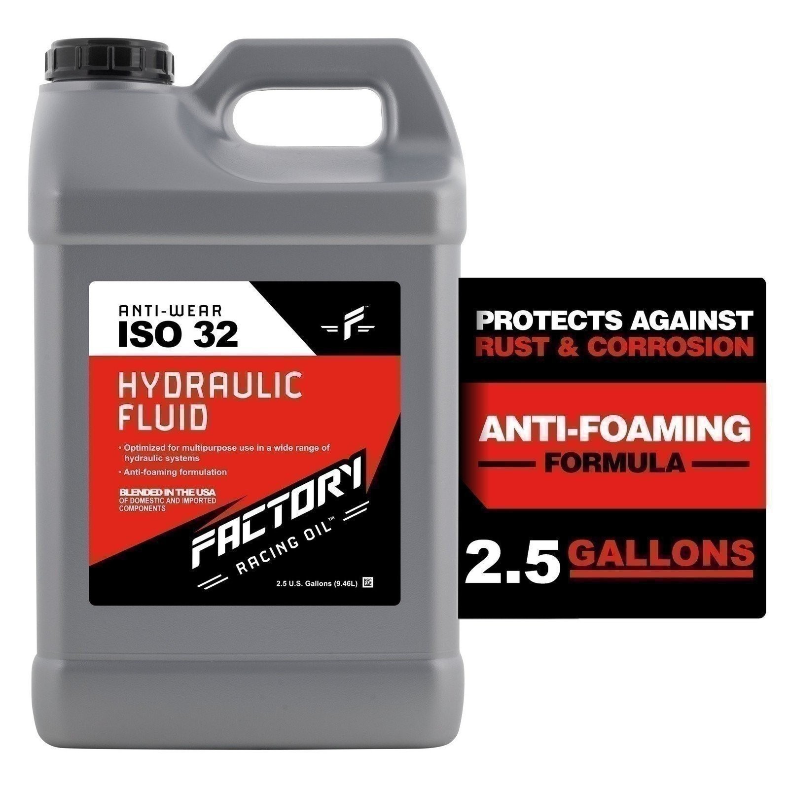 Factory Racing Oil Anti-Wear ISO 32 Hydraulic Fluid - 2.5 Gallons