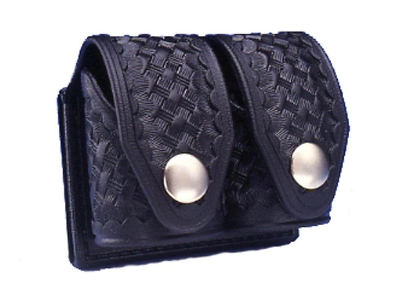 HKS 203M-BW Double Speedloader Case Black Medium Basketweave