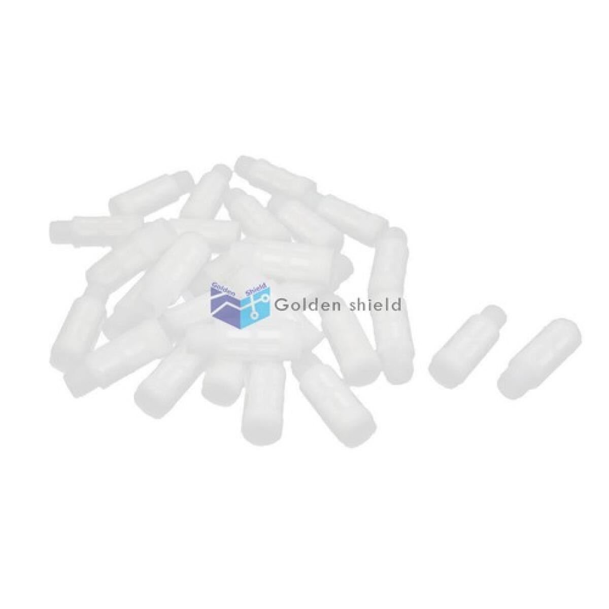 30Pcs 1/4BSP MaleThread Plastic Pneumatic Silencer Muffler Noise Exhaust White