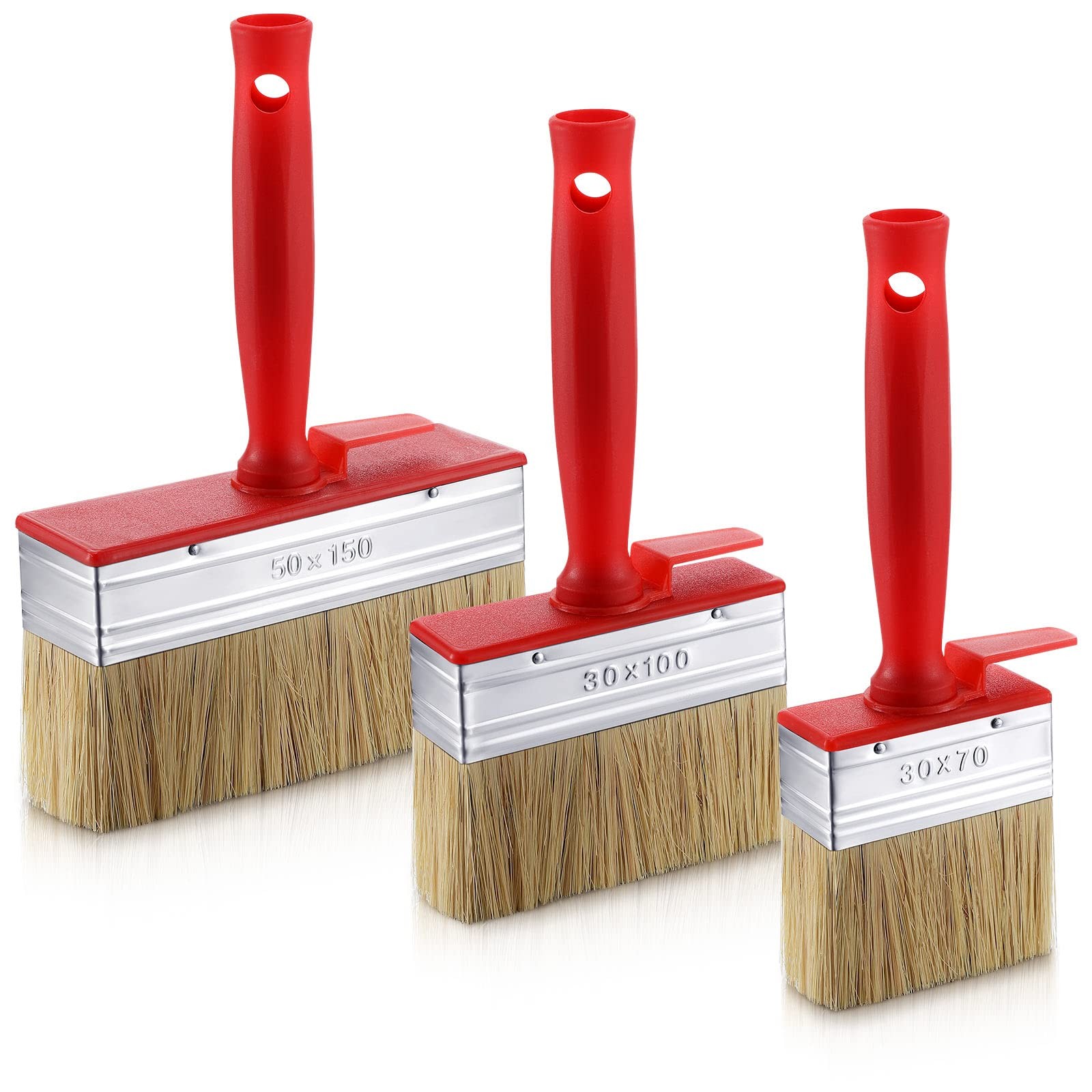 Pcs Deck Stain and Sealer Block Paint Brushes for Wood Heavy Duty Large 3