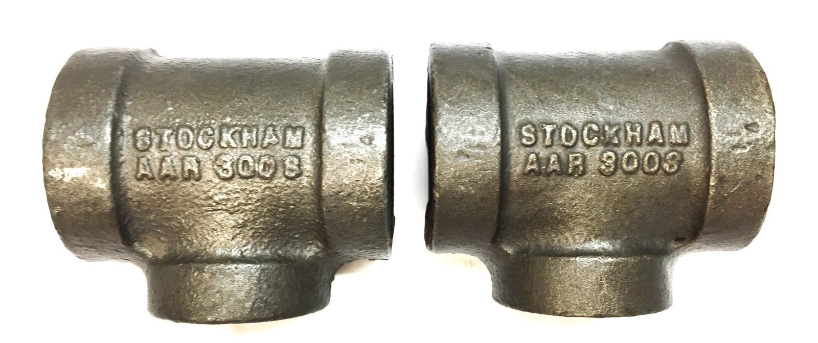 Stockham 1-1/4" x 1" SCH 80 Iron Tee [Lot of 2] NOS