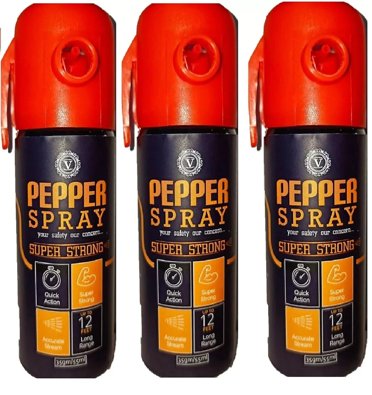 Viewers Woman Safety  Spray | Free Shipping | 55 ML(Pack of 3)