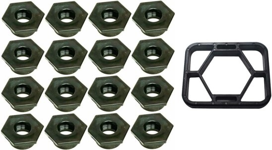 Tornado Foosball Table Replacement Bearing Nuts Full set of 16 with tool
