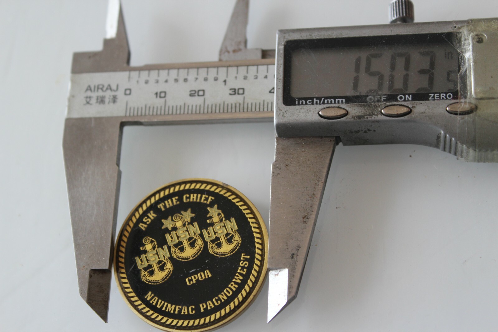 Navy Chief CPO Navimfac Pacnorwest Challenge Coin