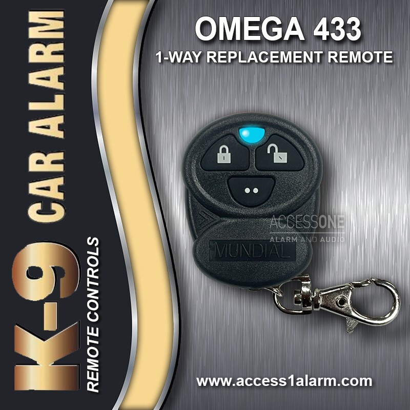 NEW K-9 Omega 433 3-Button 1-Way Remote Control L2M433 For K9 Mundial-3