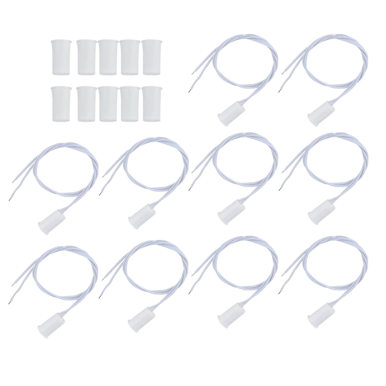 New 10 x RC-33 NC Wired Door Contact Sensor Alarm Magnet Reed Switch 7-17mm