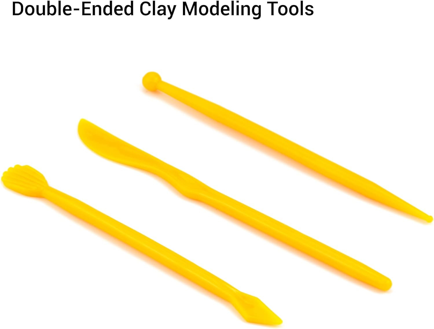 14 Pieces Clay Modeling Tool Kit Plastic Reusable Double-Sided Ceramic Pottery T