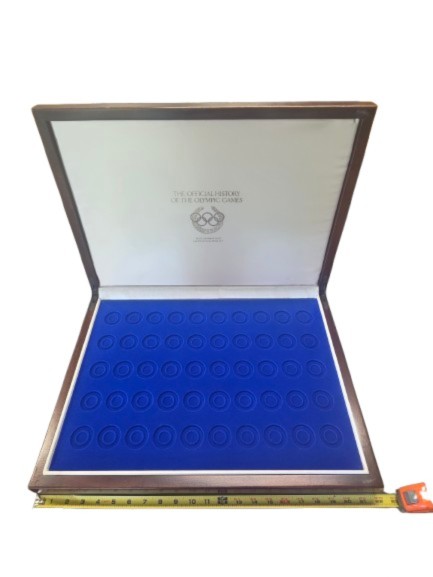 BOX ONLY 50 Franklin Mint Official History Olympic Games 24k Gold Proof Set