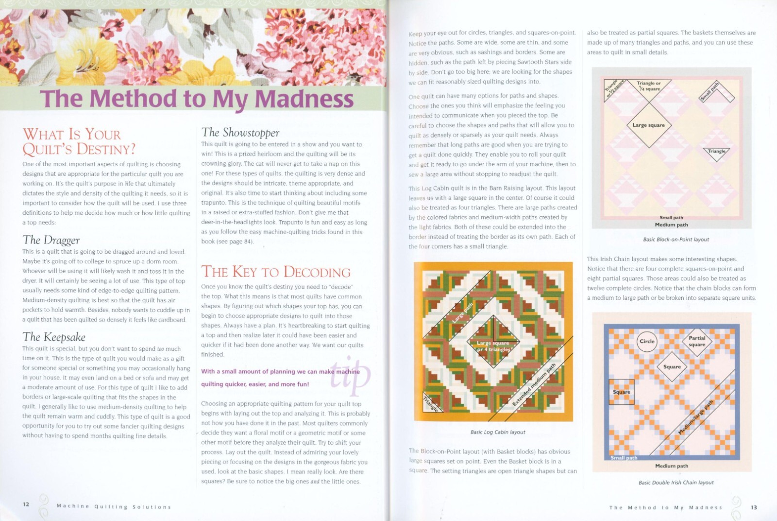 Machine Quilting Solutions 2007 Maraccini Basics Fast Simple Borders Trapunto
