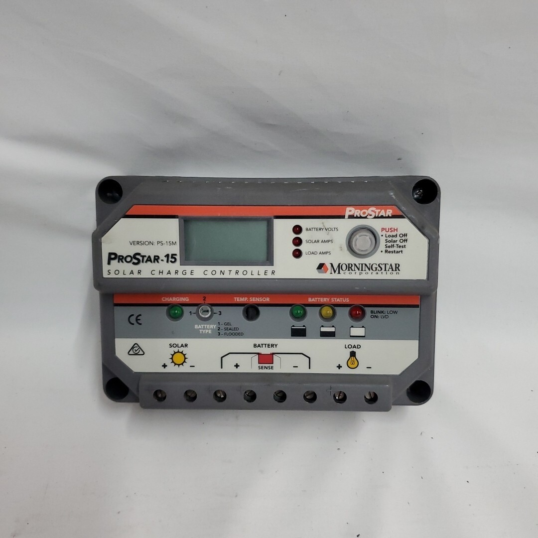 Morningstar ProStar-15 PS-15M PWM 15A Charge Controller with Display 12/24V Gen2