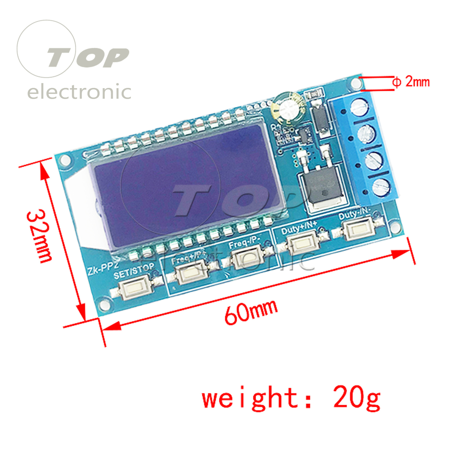 PP1/PP2 PWM pulse number frequency duty period adjustable generator module