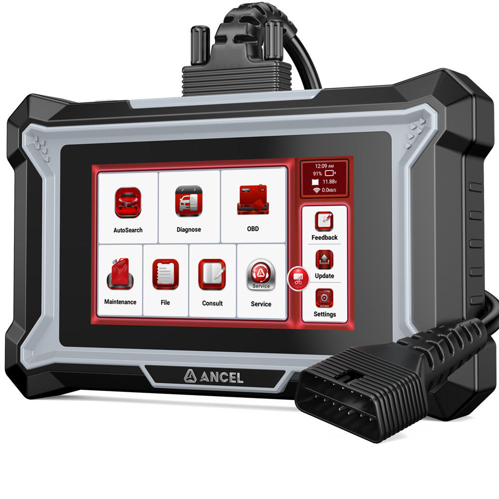 ANCEL DS100 OBD2 Scanner Check ABS SRS Transmission Engine Code Reader 7 Resets