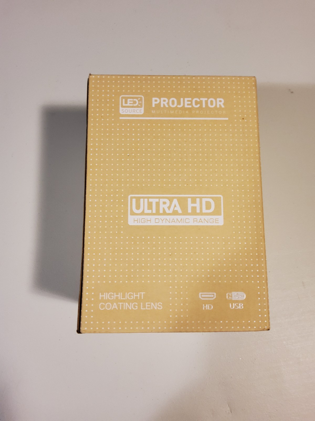 Ultra HD High Dynamic Range MultiMedia Portable Video Projector, USB HDMI NEW