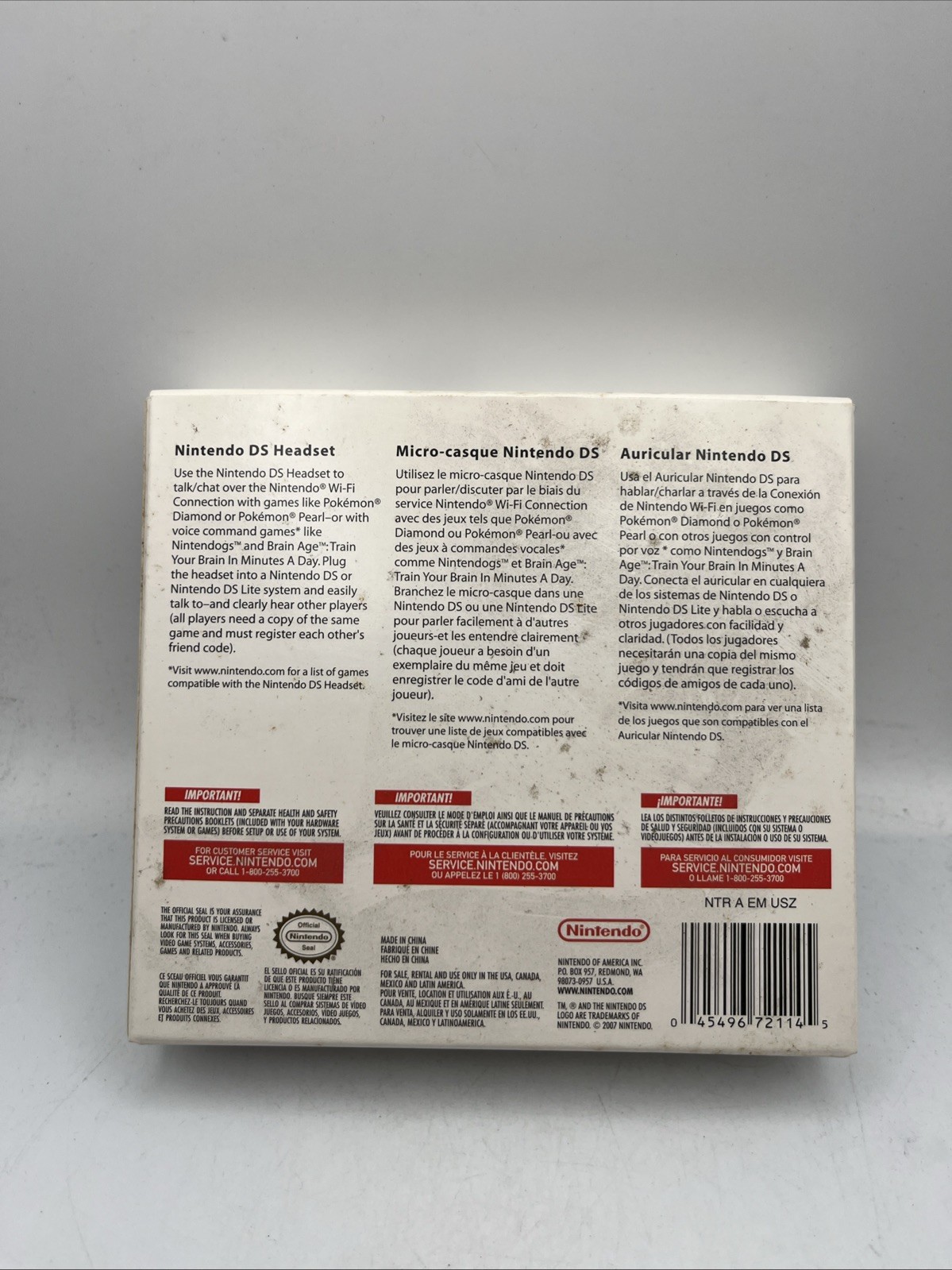 Nintendo Official White Ear-Hook Headsets