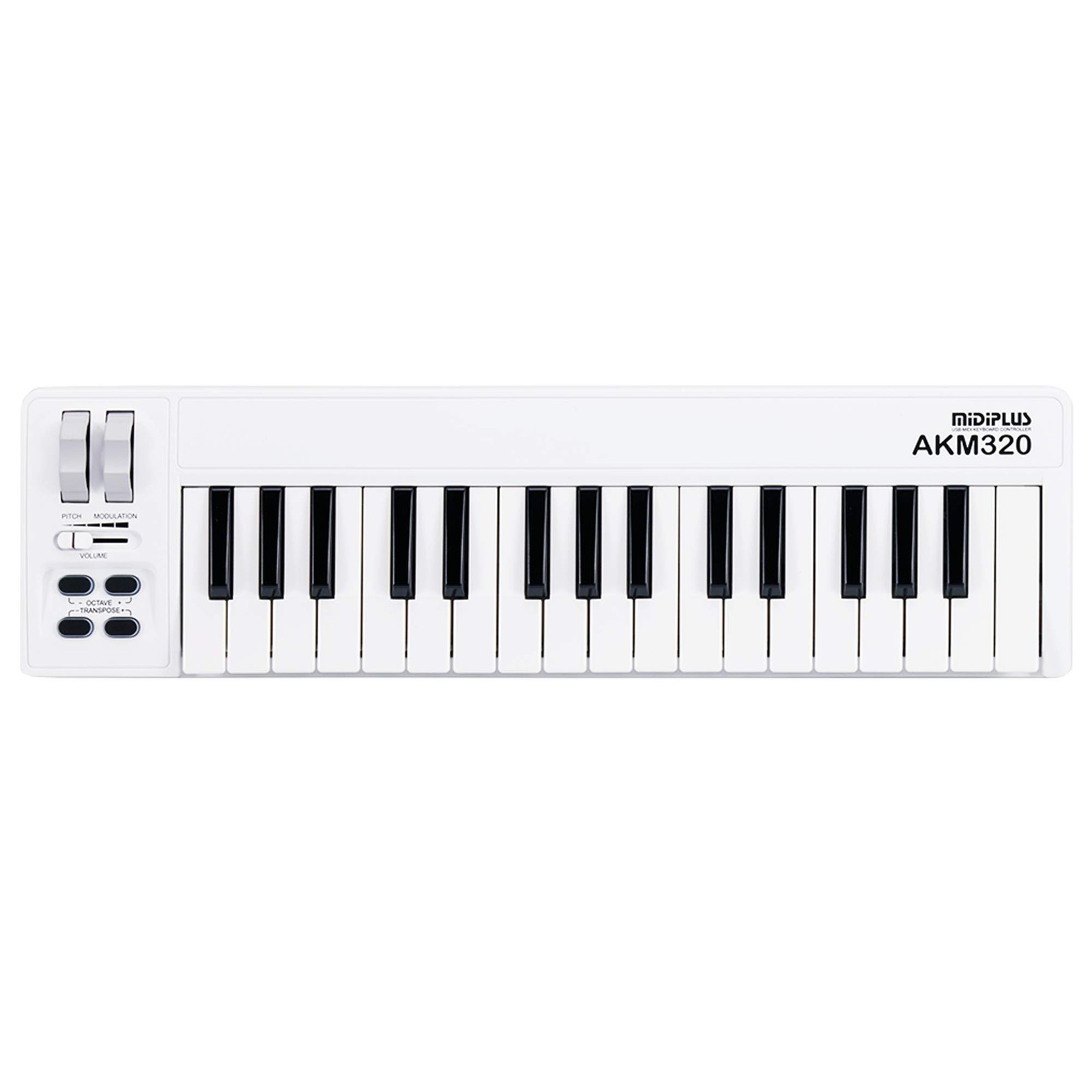 midiplus AKM320 32 key MIDI 460 X 125 X 30 Mm / 18.1 X 4.9 X 1.2 Inches