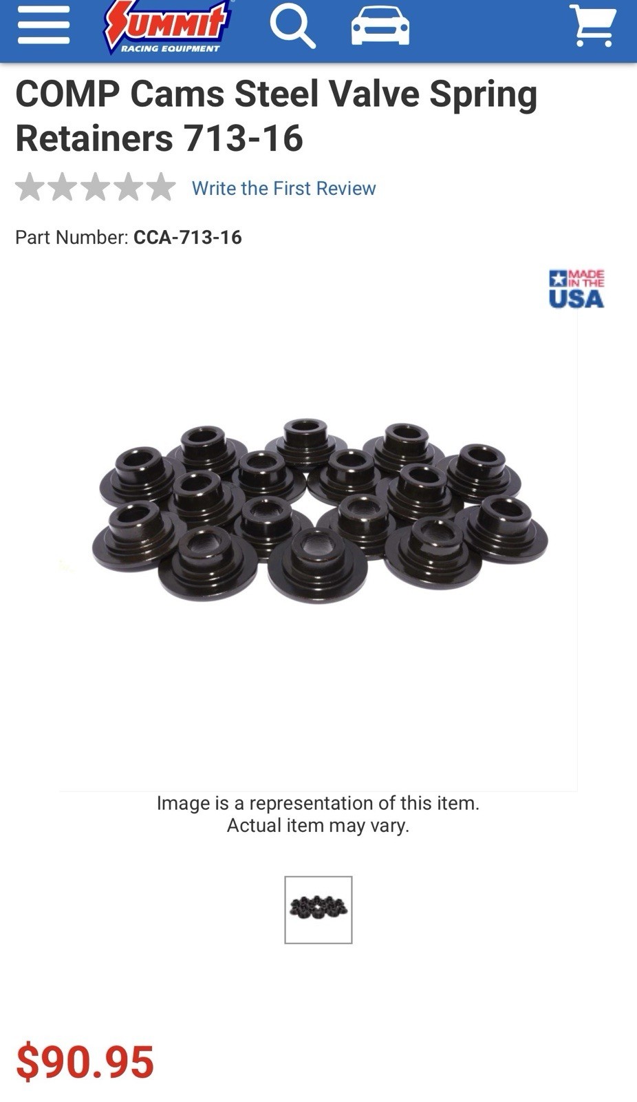 Comp Cams LS Valve Spring Retainers