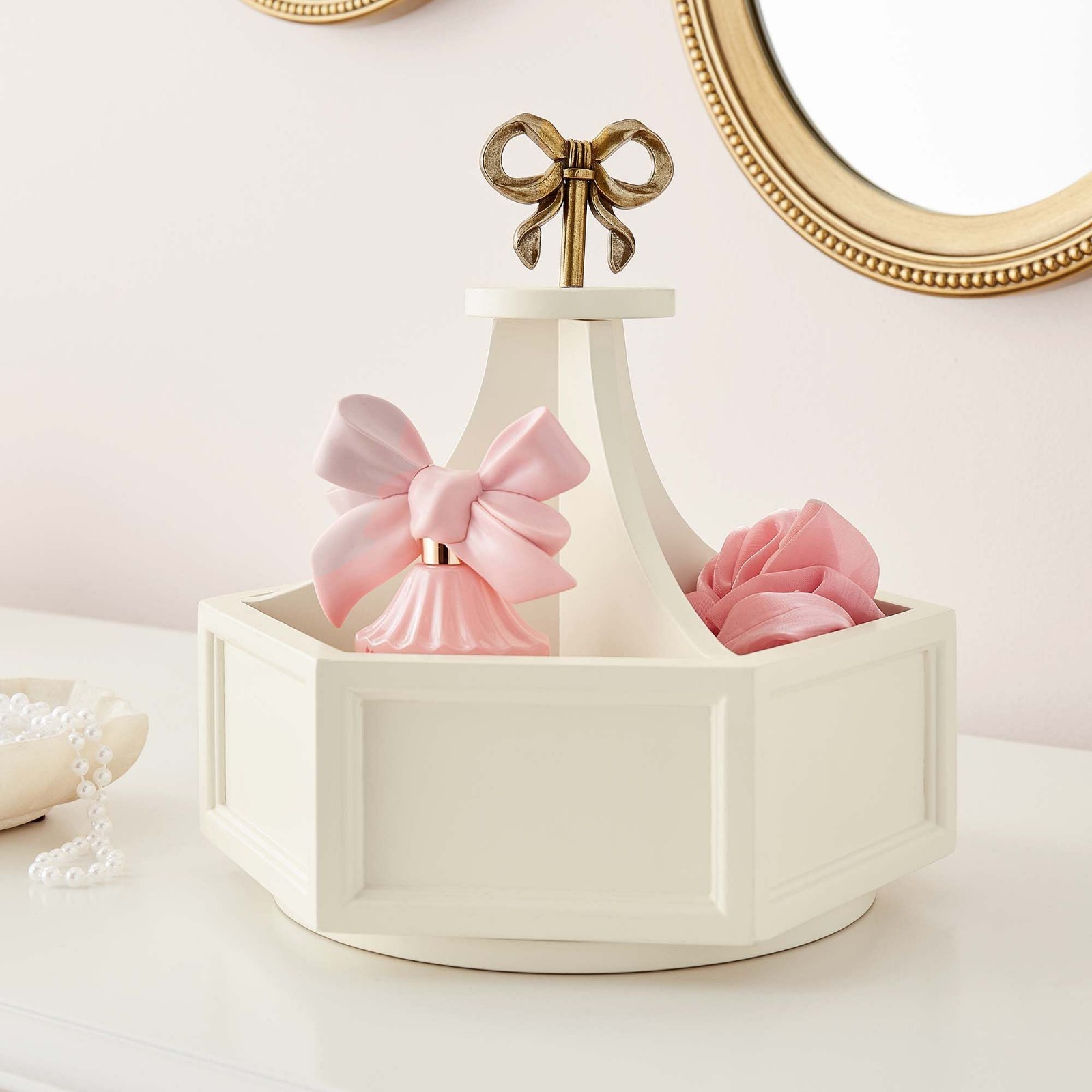 Potterybarn LoveShackFancy Desktop Spinning Organizer
