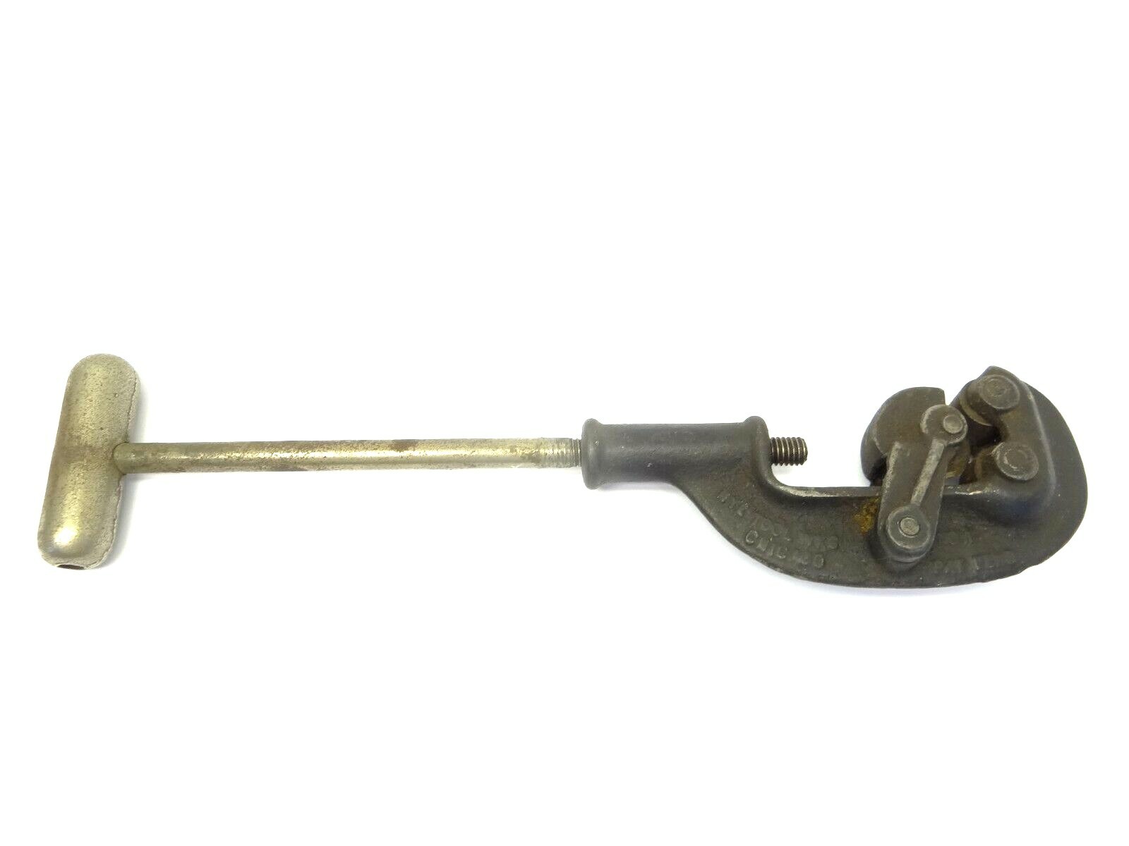 Vintage Used Old NYE Tool Works No 1 Chicago Tube Pipe Cutter Heavy Duty