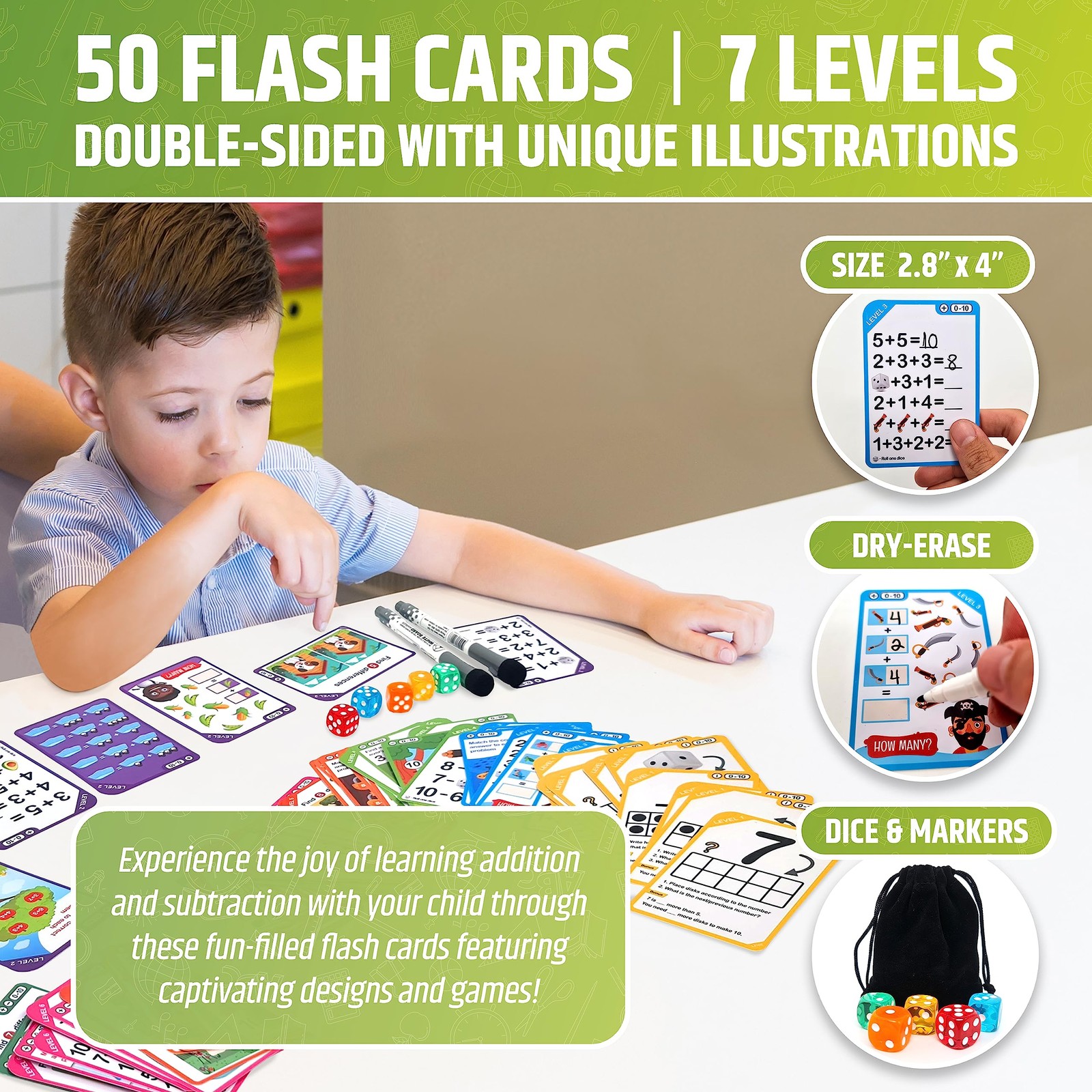 Magnetic Ten Frame Set: 4 Durable Ten-Frames + 50 Colorful Counters + 50 Math...