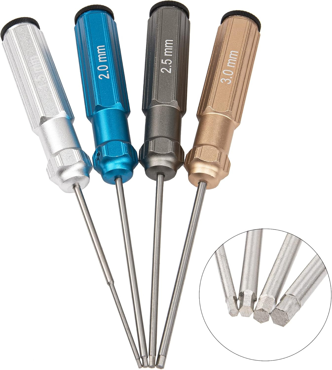 4Pack Hexagonal Screwdrivers 1.5Mm 2.0Mm 2.5Mm 3.0Mm Hex Screw Driver Tools ...