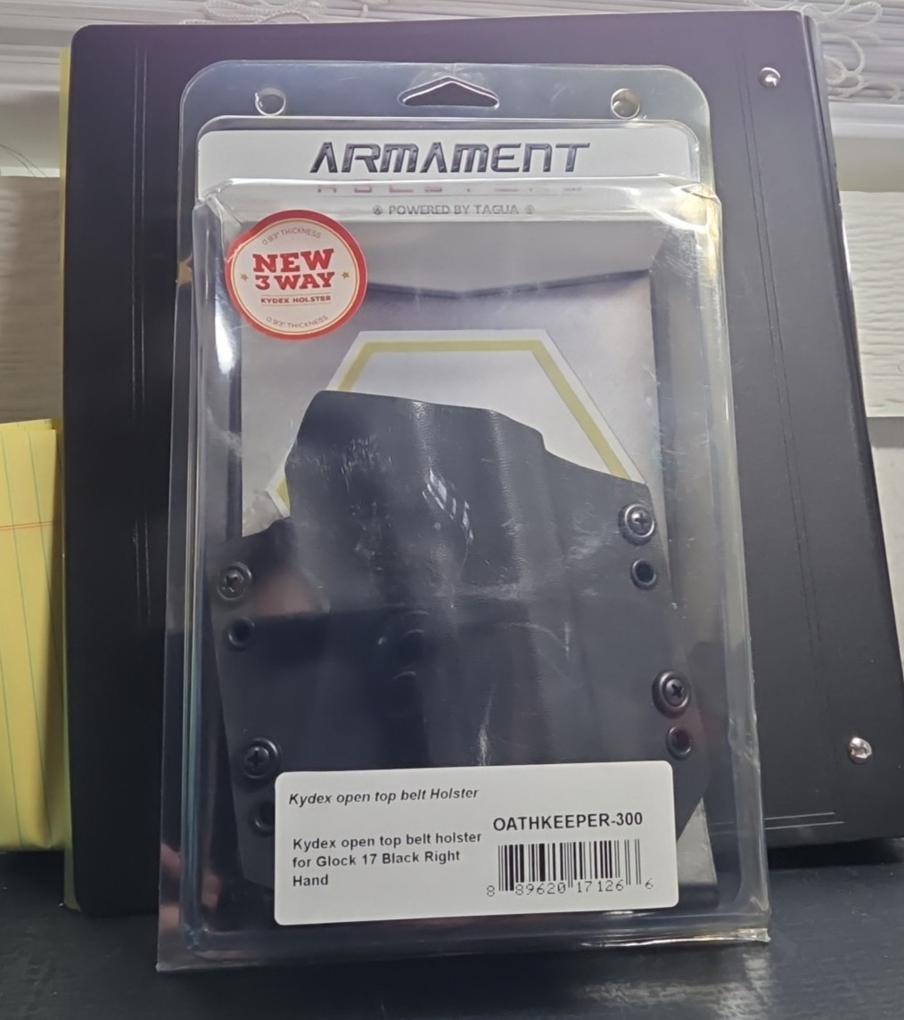 Armament Oathkeeper 310 Kydex Open Top Belt Holster Fits Glock 19 & 44 Right Han
