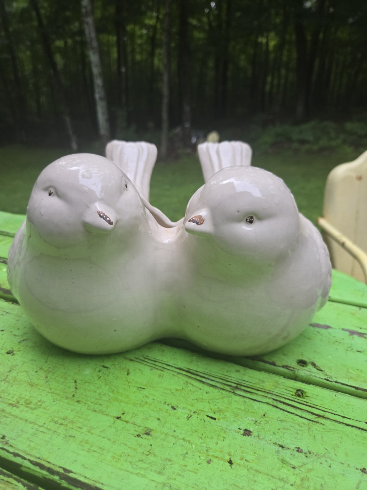 Vintage Ceramic Love Bird Planter Unknown Maker