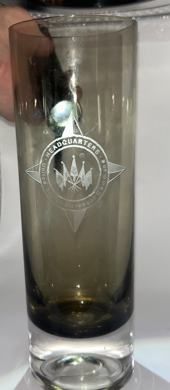 One Of A Kind HEADQUARTERS United States European Command 10” Vase