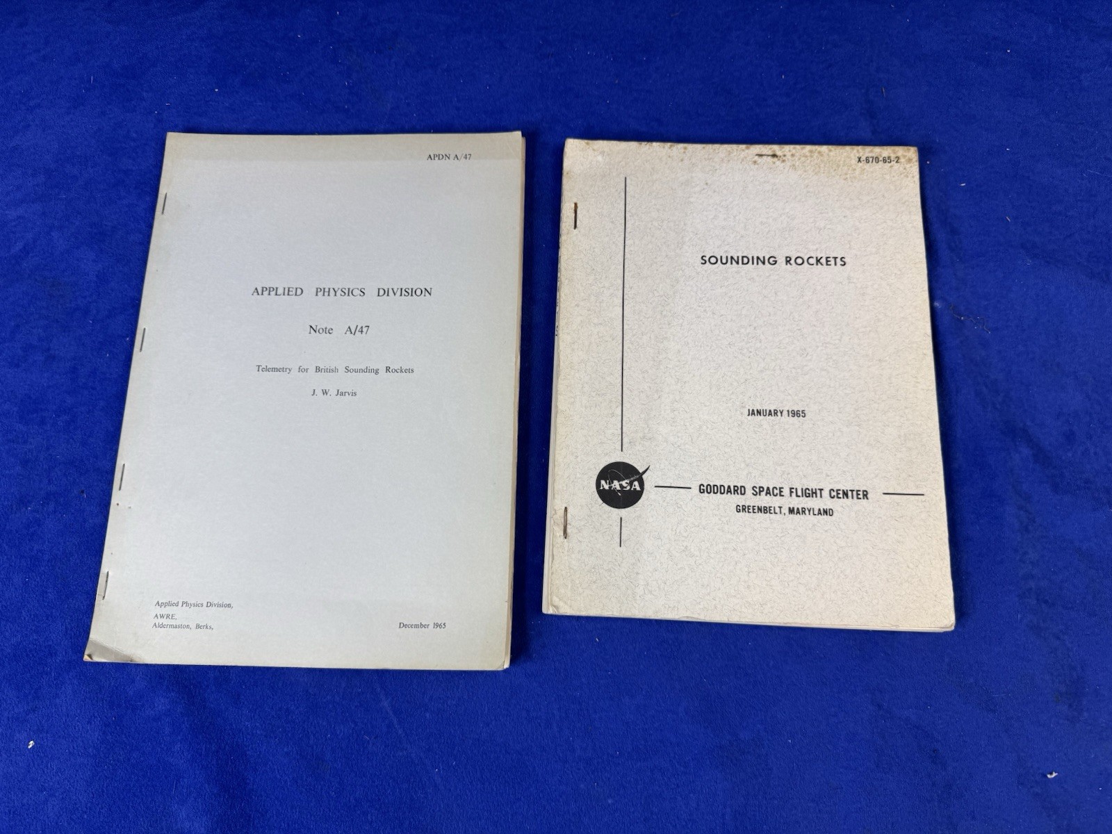 NASA Sounding Rockets 1965 & AWE Telemetry Manual Job Lot