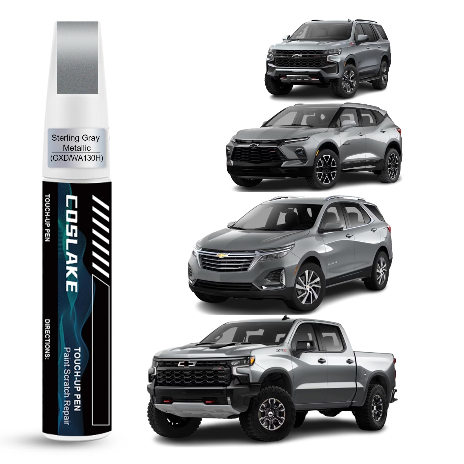 Car Touch Up Paint(Sterling Gray Metallic(GXD/WA130H)) for Chevrolet, Car Pai...