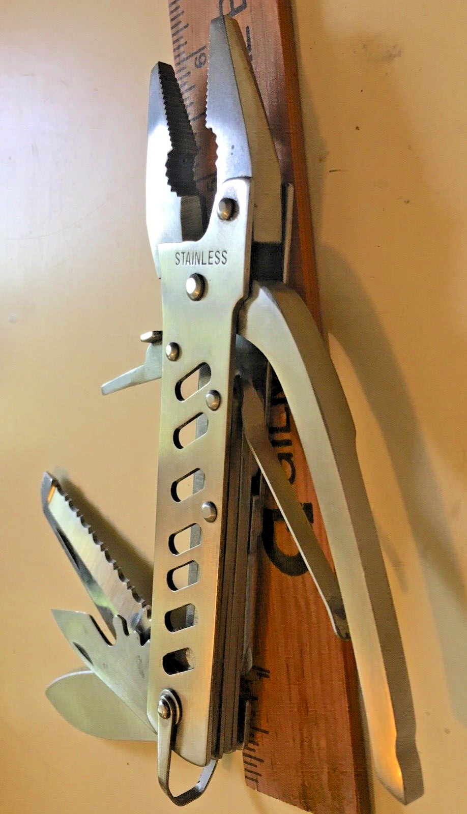 All-Trade (?) Multi-tool Pliers Set with Case-5 Multi-use Blades-Stainless Steel
