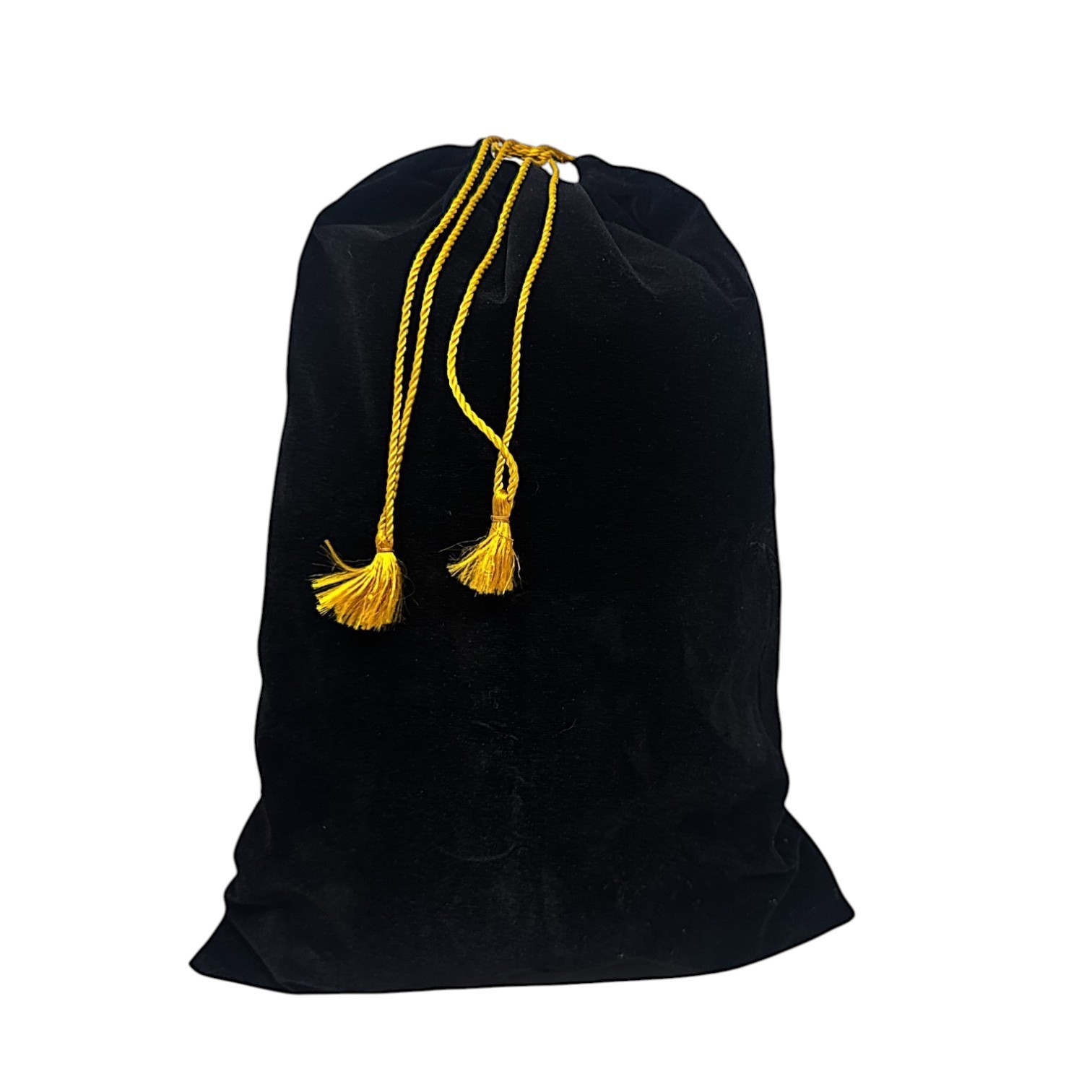 Big Velvet Cloth Jewelry Bags, Black Drawstring Pouches 16X12 Inch Ashes Urn Bag