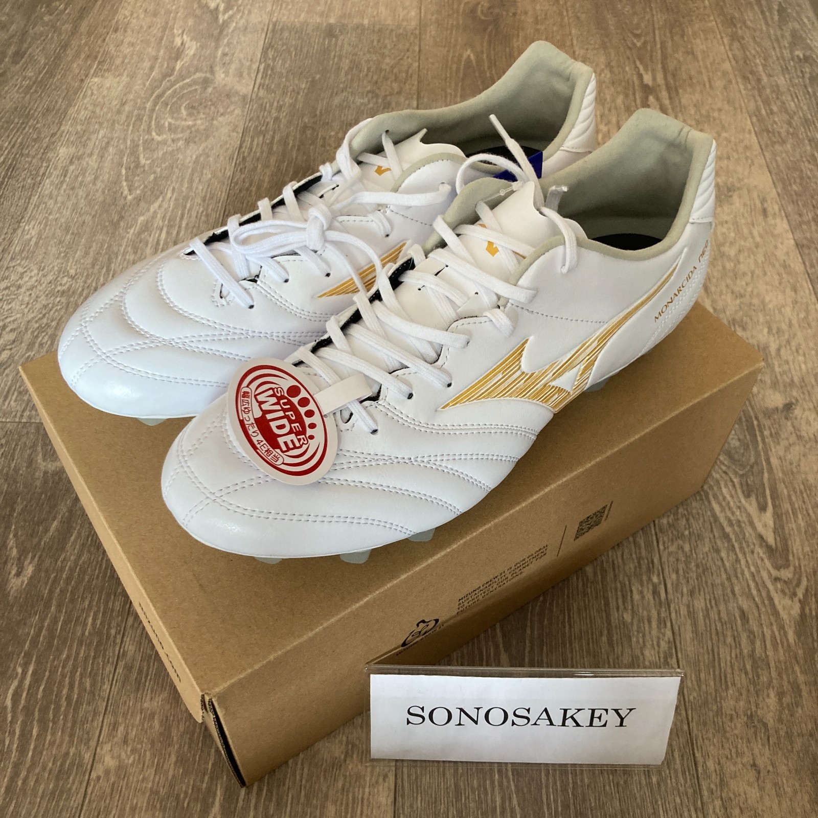 MIZUNO MONARCIDA NEO III SW P1GA2624 50 White × Gold New in Box