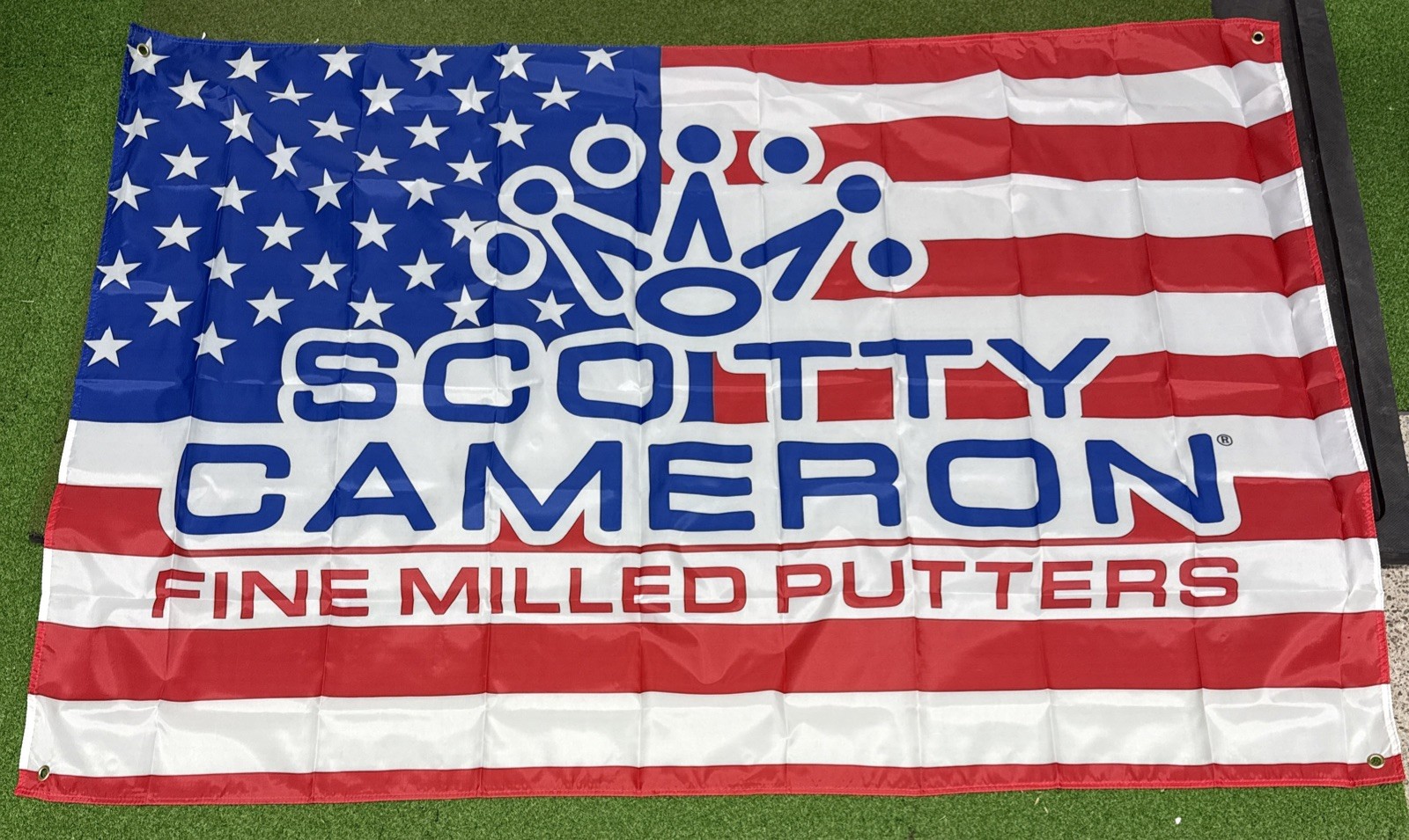 Golf Putter Flag Banner 4ftx6ft  Man Cave Golf Sim Game Room USA Theme S C