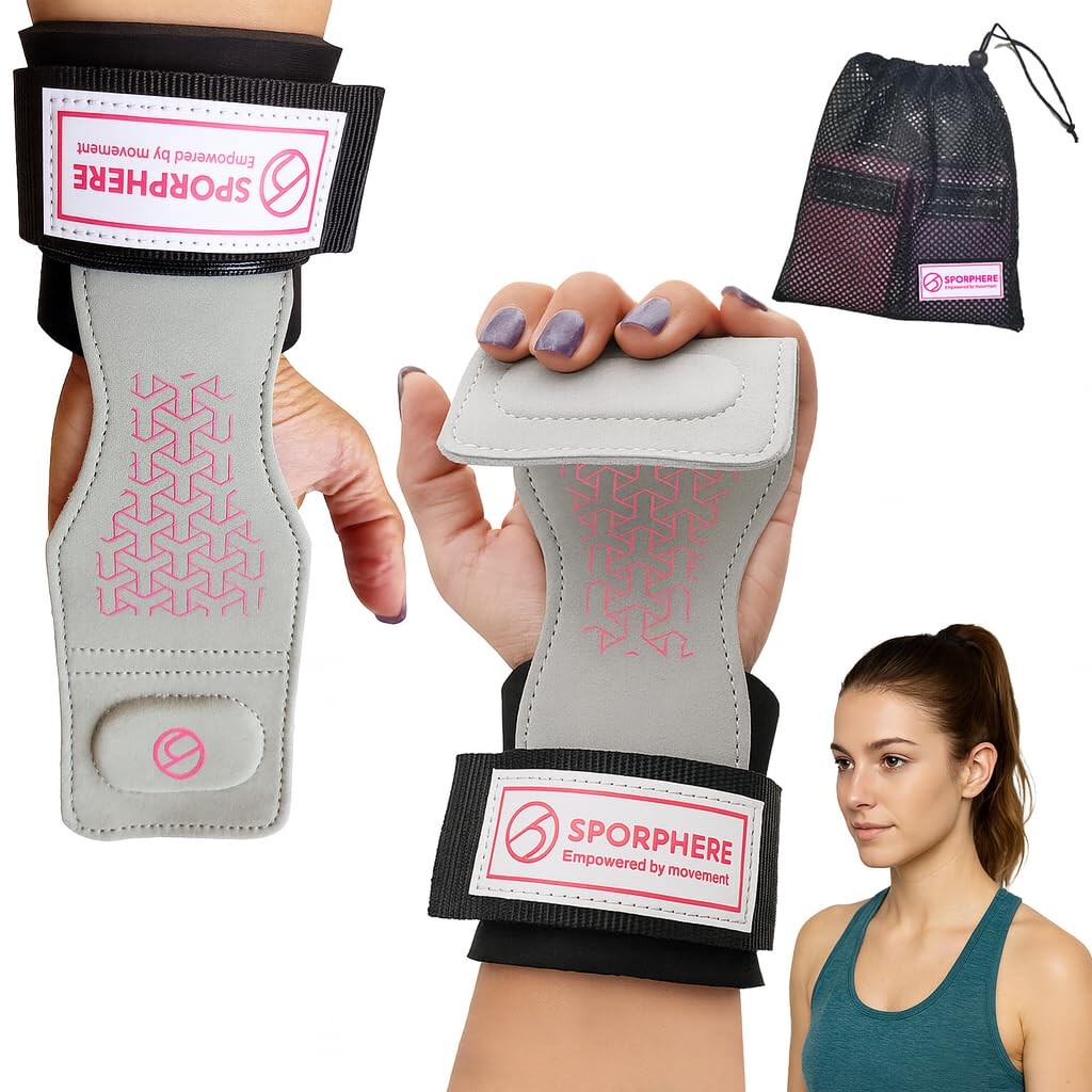 Premium Crossfit Grips for Women – Anti-Slip Lifting Grips & Wrist Straps for...