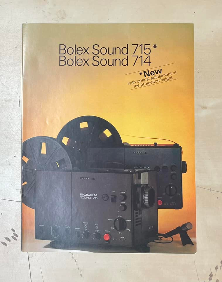 Vintage 1970s Original Bolex Sound 715 Bolex Sound 714 Catalog