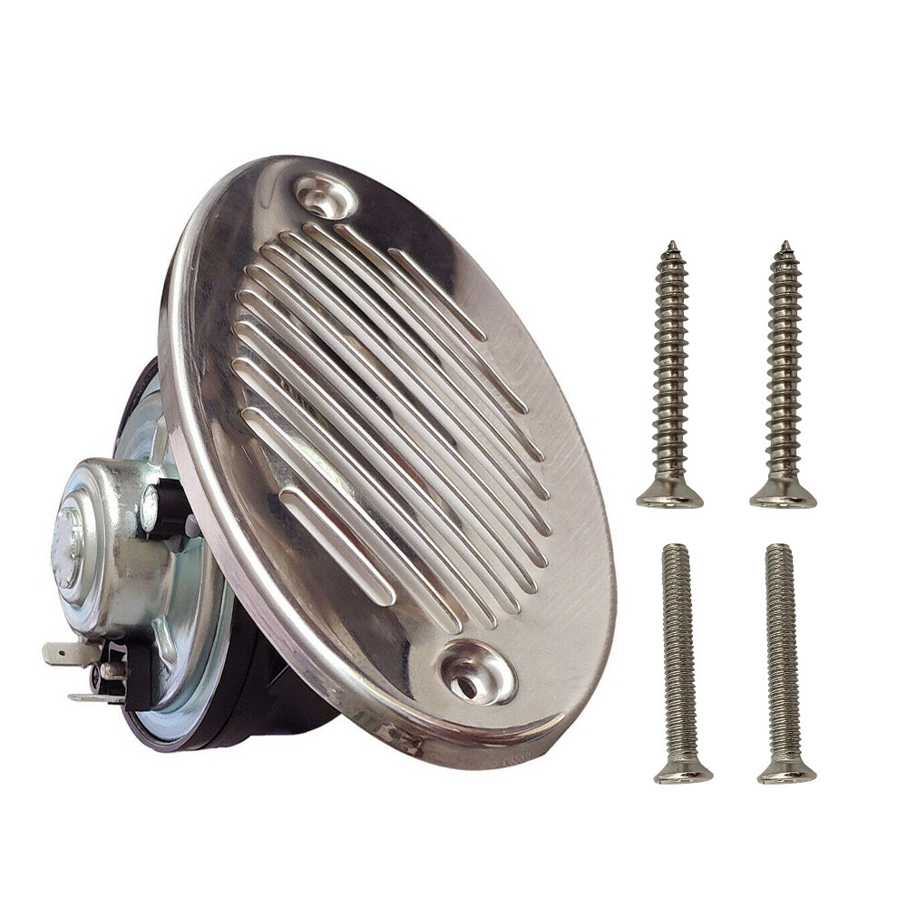 12V 316 Stainless Steel Hidden Flush Mount Marine Boat Horn 5190512 With screws