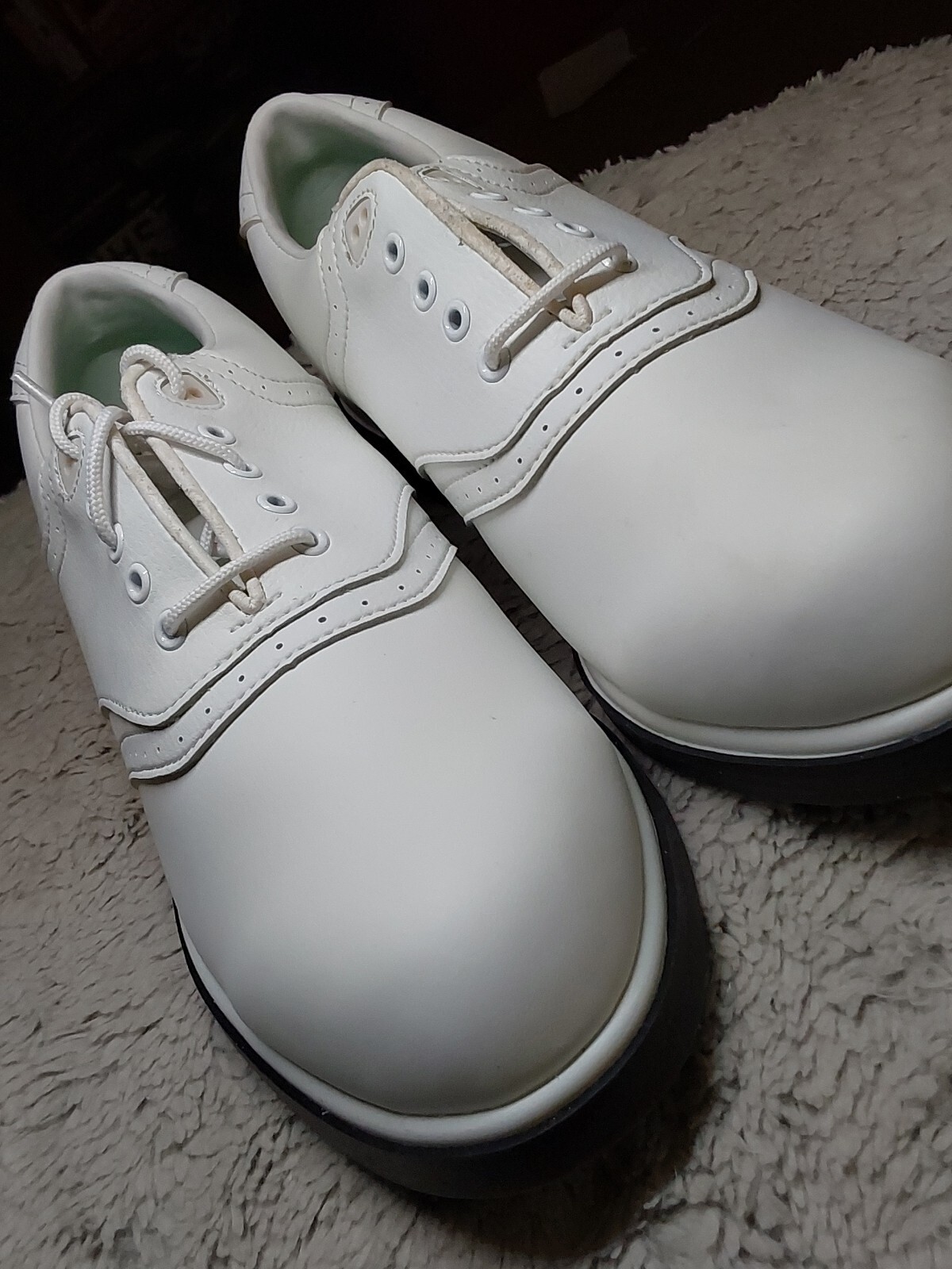 MacGregor Golf Shoes Size 8M Men's Classic Saddle White Style 1978 Spikes