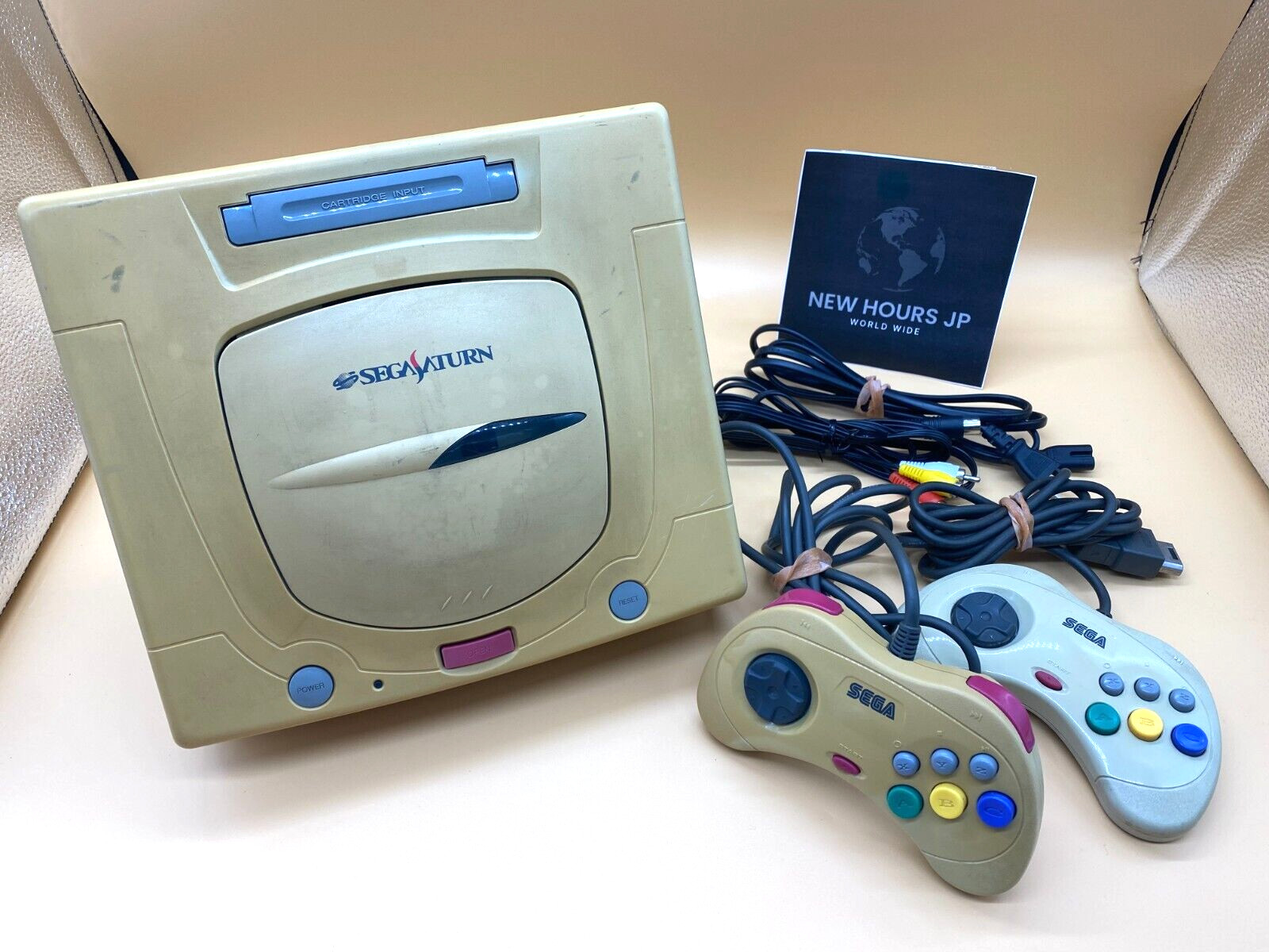 Sega Saturn Console White HST-3220 select option Bundle Tested Working NTSC-J