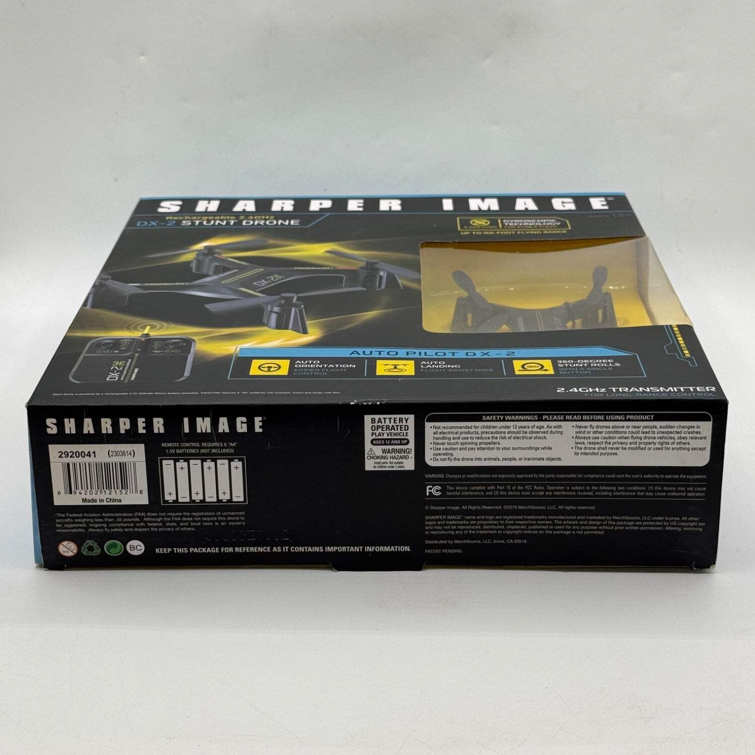 New Sharper Image DX-2 Stunt Quadcopter Drone