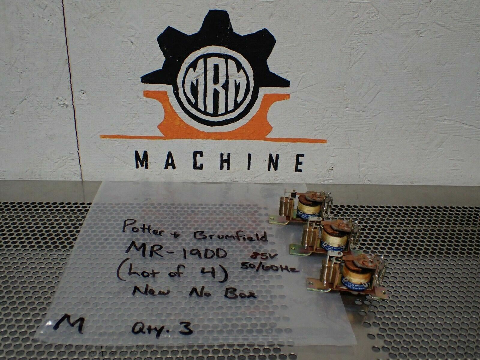Potter & Brumfield MR-1900 85V 50/60Hz Relays New Old Stock (Lot of 4)