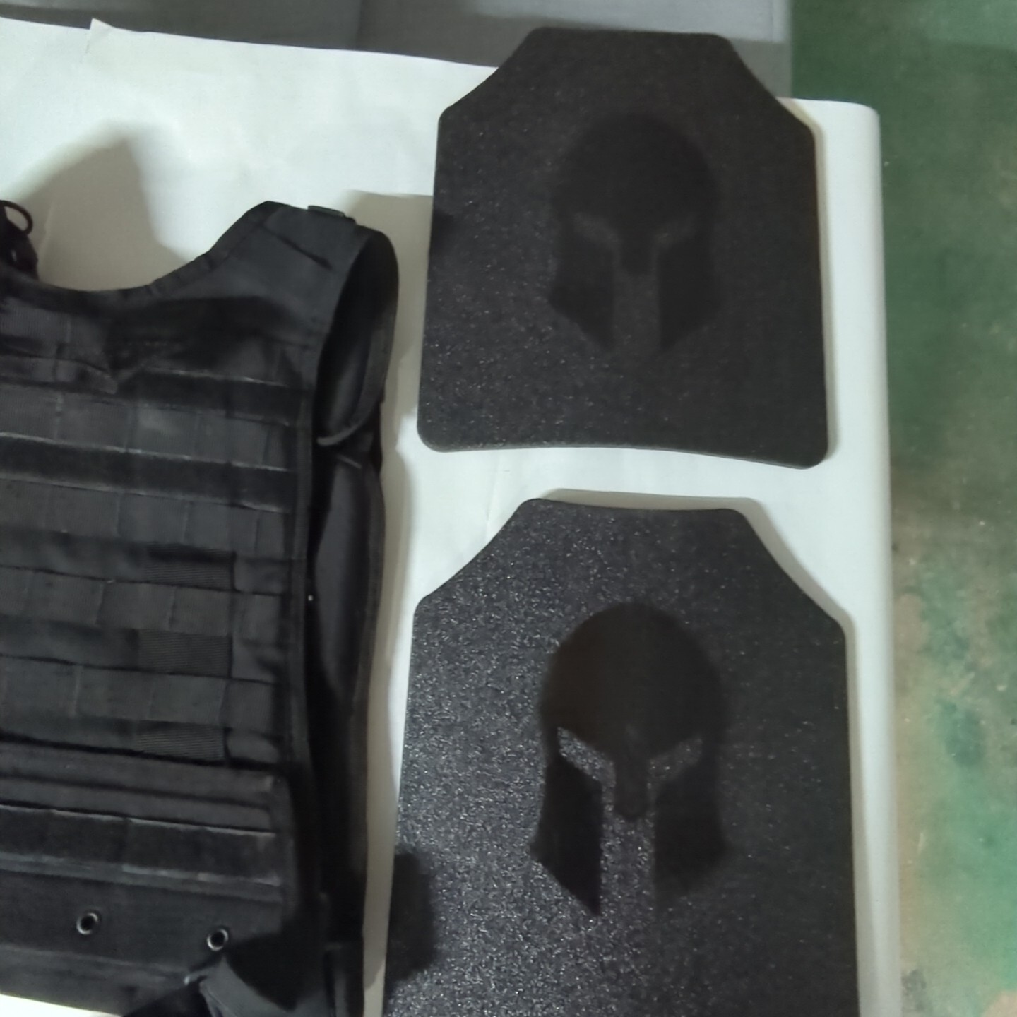 Spartan Omega AR500 Tactical Vest Plate Carrier W/ Steel Level III Armor Plates
