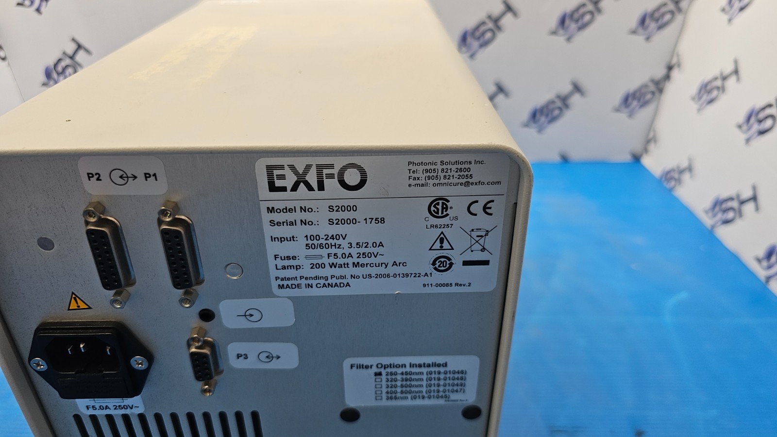EXFO OmniCure Series 2000 UV Curing Light Source S2000
