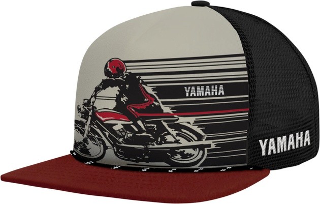 Yamaha Collection Speed Flat Bill Hat Black/Red