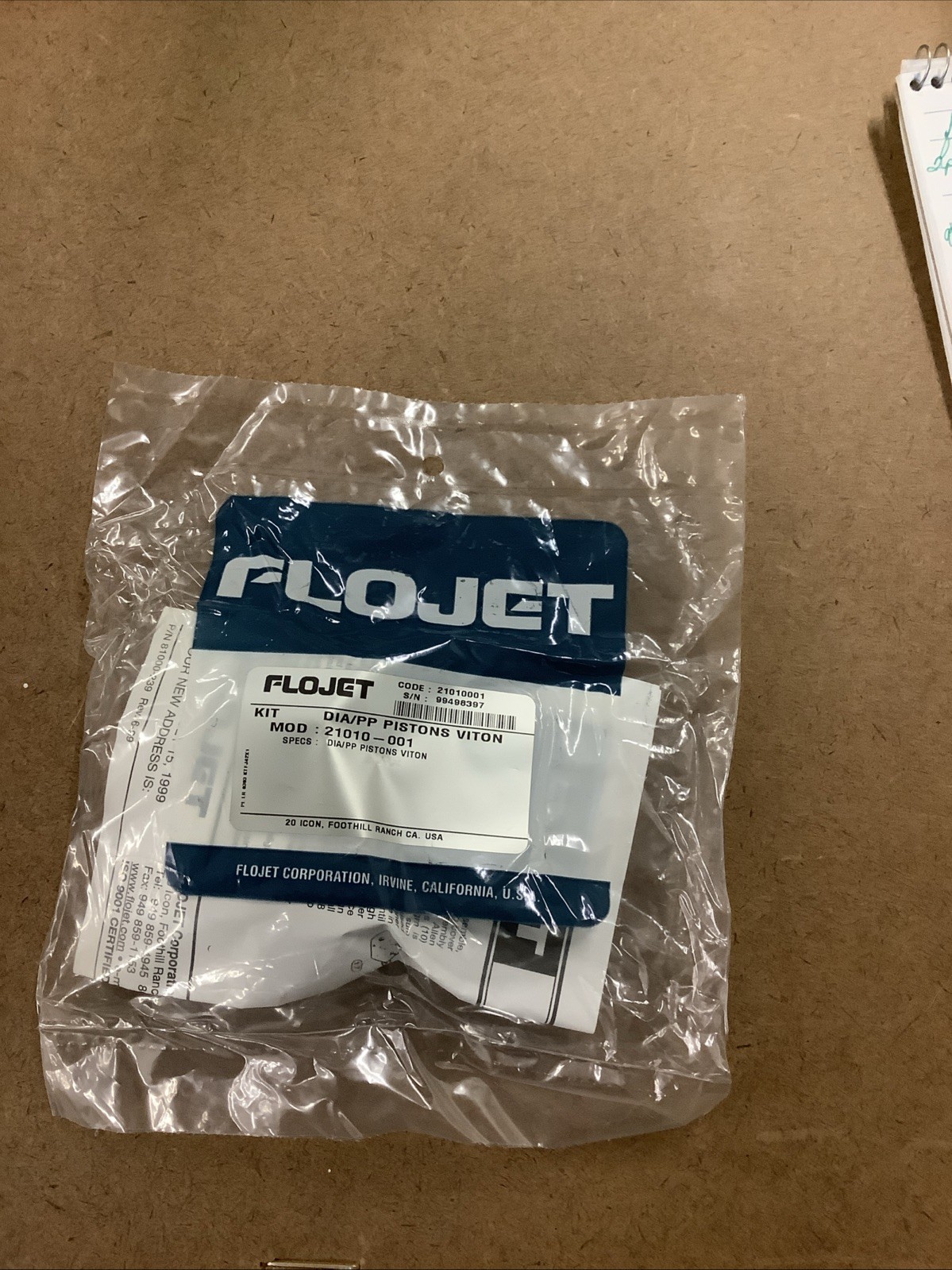 Flojet DIA PP Pistons Viton Model 21010-001